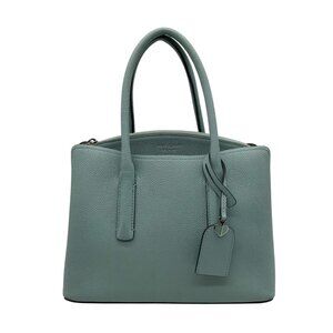 Kate Spade Hazy Blue Pebble Grain Leather Margaux Satchel